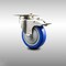 Service Caster 4 Inch 316SS Blue Polyurethane Swivel Top Plate Caster with Total Lock Brake SCC-SS316TTL20S414-PPUB-BLUE - alternate 1